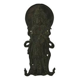 Japanese 18th/19th Century Bronze Figural Diety Plaque