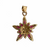 14K Gold Ruby and Diamond Star Pendant view of back of pendant