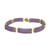 14K gold box clasp and safety catch on a vintage Chinese lavender jade link bracelet