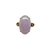14K gold lavender jade and diamond ring circa 1960