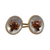 18K Gold Essex Crystal Fox Cufflinks – Vintage Two-Sided another view of pair