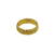 18K gold floral vine band ring