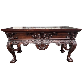 18th Century Irish George II Mahogany Console Table full side