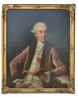 18th Century Portrait Of A Nobleman in frame
