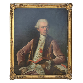 18th Century Portrait Of A Nobleman in frame