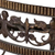 1920 French steel console table with acanthus decoration