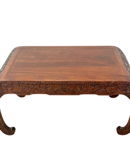 19th Century Chinese Hongmu Wood Kang Table front full view