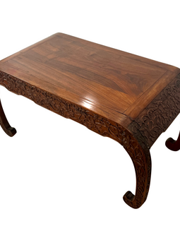 19th Century Chinese Hongmu Wood Kang Table corner view