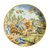 19th century Italian majolica charger depicting the Procession of Bacchus, Fratelli Bianchi Naples, circa 1890