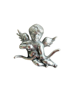 Vintage Sterling Silver Cupid Pin