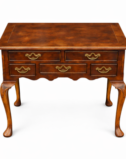 Pair Of Antique Georgian Style English Walnut Lowboys