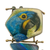 closeup of Aldrich Wright Parrot Brooch front