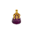 Antique Art Nouveau 14 K Gold And Amethyst Fob Circa 1900