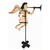 Painted Wrought Sheet-Iron "Archangel Gabriel" Weathervane, Late 19th or early 20th century