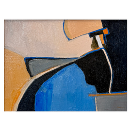 Anne Darby Parker Abstract Oil Painting Charleston SC view without frame