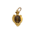 Antique 14K gold pendant featuring Tiger’s Eye cabochon and sculpted Victorian serpent accents