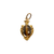 Antique Victorian 14K gold pendant with oval Tiger’s Eye cabochon and snake motif