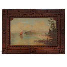 Antique oil on panel landscapes signed W. F. Lovejoy