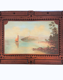 Antique oil on panel landscapes signed W. F. Lovejoy
