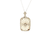 Decorative pendant necklace on a white background