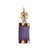 Back view of the jade earrings showing the gold post fittings for pierced ears
