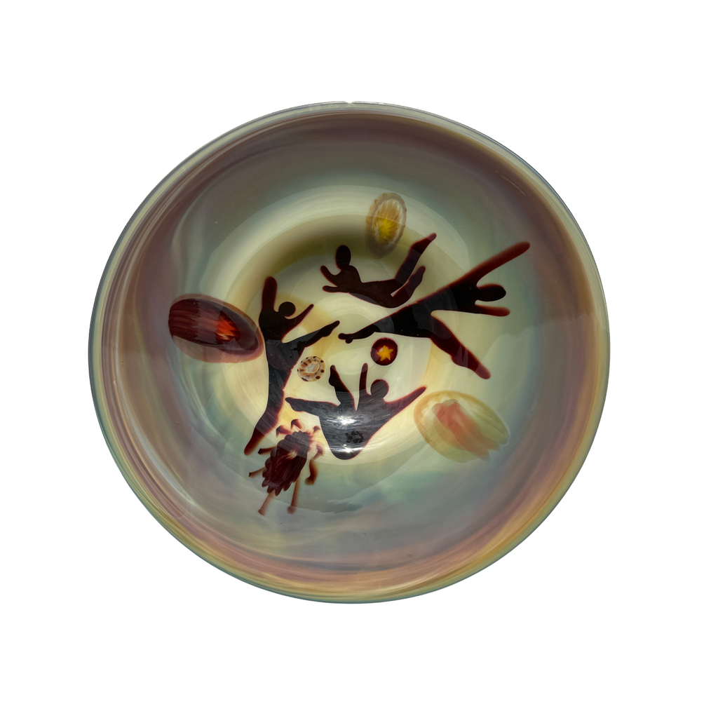 Elodie Holmes - Liquid Light Glass Studio Glass Platter 2007