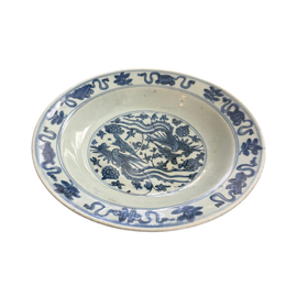 Chinese Ming Porcelain Blue And White Porcelain Bowl 17th Century