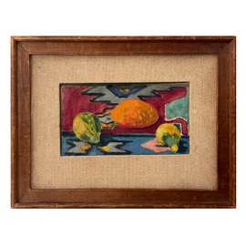 Borislav Bogdanovich Abstract Still Life Oil C. 1940 in frame