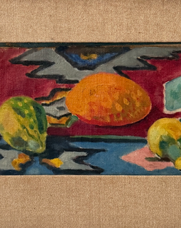 Borislav Bogdanovich Abstract Still Life Oil C. 1940 closeup