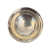 Close-up of Georg Jensen sterling silver salt showing hand-peened basin texture