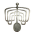  back of David Andersen Mid Century Modern Sterling Silver Pendant With Green Stone