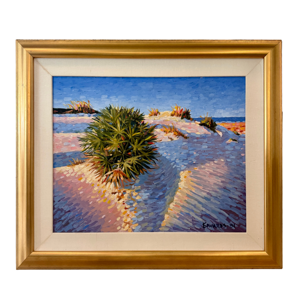 Gary Edwards “ Sandy Dunes “ South Carolina “ Painting Oil On Canvas 1991