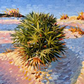 Gary Edwards “ Sandy Dunes “ South Carolina “ Painting Oil On Canvas 1991