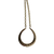 Diamond‑set antique horseshoe pendant on gold chain