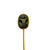 Closeup view of Egyptian Revival 14 K Gold Scarab Stick Pin C 1880