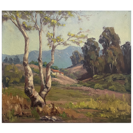 Fern Brockman James California Landscape Painting c 1920s no frame