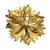 Vintage 18K Gold and Diamond Designer Flower Form Brooch