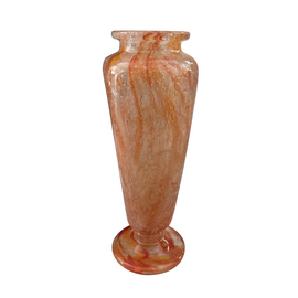 French Schneider Art Glass Vase Circa 1920 main image of full vase