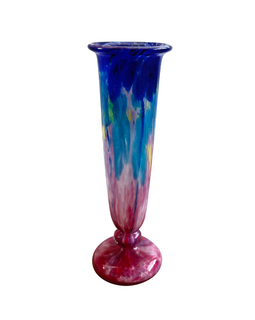 French Schneider Glass Vase Circa 1920 full view