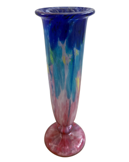 French Schneider Glass Vase Circa 1920 another closer full view