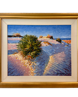 Gary Edwards Sandy Dunes oil painting on canvas impressionist beach scene
