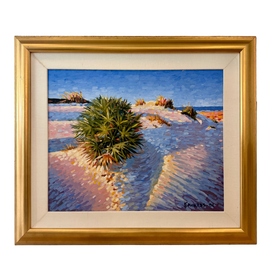 Gary Edwards Sandy Dunes oil painting on canvas impressionist beach scene