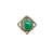 Georg Jensen Denmark Silver and Chrysoprase Ring Early Mark front view