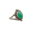 Side view of Georg Jensen Denmark Silver and Chrysoprase Ring Early Mark