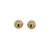 14K Yellow Gold Omega- Back Dome Earrings