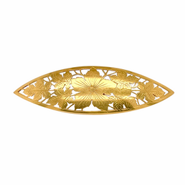 Art Nouveau 14K Gold Hair Barrette T.H. Brogan Co. NY 1900