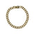 14K Gold Heavy Curb Link Charm Bracelet