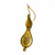 Victorian Etruscan 14K Gold Pierced Articulated Earrings