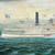 J Clark City of Catskill Steamship Oil on Panel closeup of ship