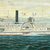 J Clark City of Catskill Steamship Oil on Panel closeup 1